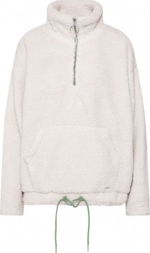 TOM TAILOR DENIM Mikina \'zip front teddy sweat\' béžová
