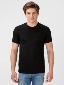 Tričko Trussardi T-Shirt Mercerized Cotton Regular Fit Černá