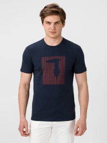 Tričko Trussardi T-Shirt Pure Cotton Regular Fit Modrá