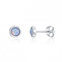 JwL Luxury Pearls Stříbrné náušnice s opálem JL0616