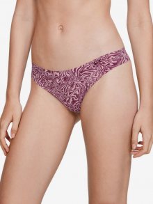 Kalhotky Under Armour Ps Thong 3Pack Print-Pnk Fialová