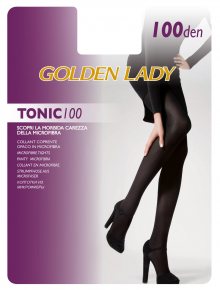 Punčochové kalhoty Tonic 100 DEN - GOLDEN LADY černá 2-S