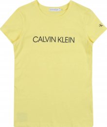 Calvin Klein Jeans Tričko \'INSTITUTIONAL\' žlutá