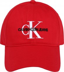 Calvin Klein Jeans Kšiltovka bílá / červená