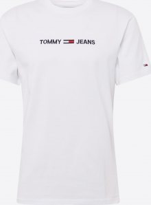 Tommy Jeans Tričko bílá / černá