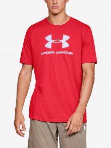 Tričko Under Armour Sportstyle Logo Ss Červená