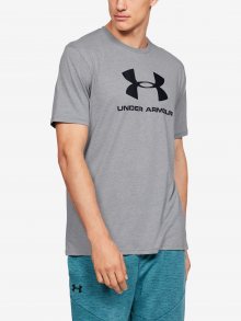 Tričko Under Armour Sportstyle Logo Ss Šedá