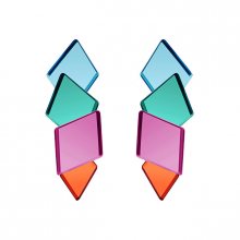 Preciosa Pestrobarevné náušnice Fragmentum 7377 70