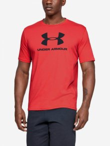 Tričko Under Armour Sportstyle Logo Ss-Red Červená