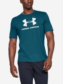 Tričko Under Armour Sportstyle Logo Ss-Grn Modrá