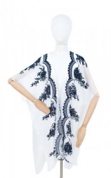 Art 19168 Romantic Flower pareo 90x90 cm navy