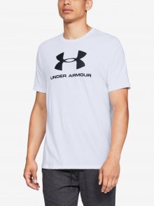 Tričko Under Armour Sportstyle Logo Ss Bílá