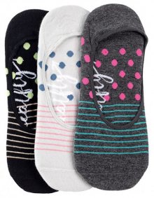 Meatfly 3 PACK - dámské ponožky Low socks S19 F/Dots, Stripes
