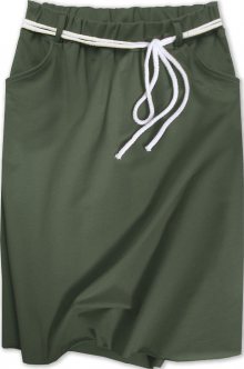 Tepláková sukně s kapsami khaki (592ART) khaki ONE SIZE
