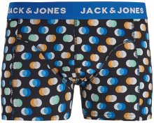 Jack&Jones Pánské boxerky JACDOTS TRUNKS NOOS Victoria Blue S