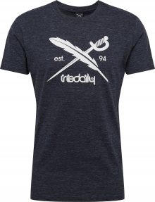 Iriedaily Tričko \'Chamisso Logo\' tmavě modrá / bílá