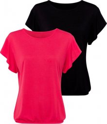 LASCANA Tričko pink / černá