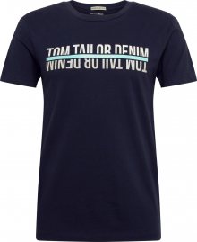 TOM TAILOR DENIM Tričko tmavě modrá