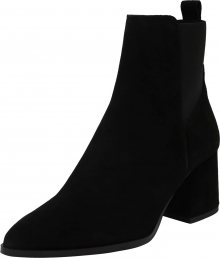 VERO MODA Nízké kozačky \'JOY LEATHER BOOT\' černá