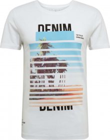 TOM TAILOR DENIM Tričko bílá