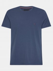 Tmavě modré pánské basic tričko Tommy Hilfiger