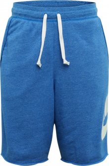 Nike Sportswear Kalhoty bílá / královská modrá