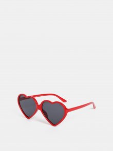 Červené dámské sluneční brýle Haily´s Hearty