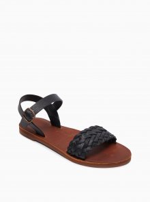 Černé kožené sandály Roxy