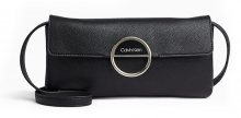 Calvin Klein černá crossbody kabelka Disc Clutch