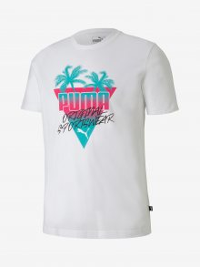 Tričko Puma Summer Palms Graphic Tee Bílá