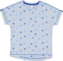 ESPRIT Tričko \'T-SHIRT SS AOP TEE\' světlemodrá