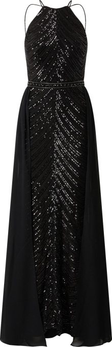 LUXUAR Společenské šaty \'2020-II\' černá / stříbrná