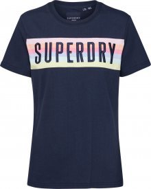 Superdry Shirt \'RAINBOW\' námořnická modř