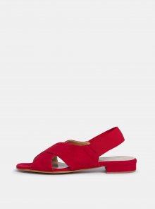 Červené dámské semišové sandály Tamaris