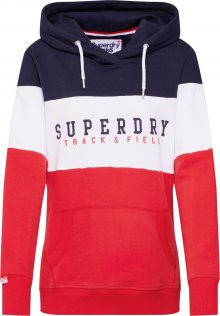 Superdry Mikina noční modrá / růžová / červená