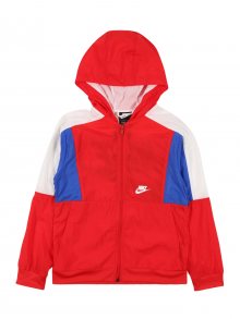 Nike Sportswear Přechodná bunda královská modrá / červená / přírodní bílá