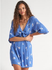 Modré květované šaty Billabong