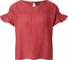 VERO MODA Tričko \'VMSIFF SL CROP TOP WVN\' červená