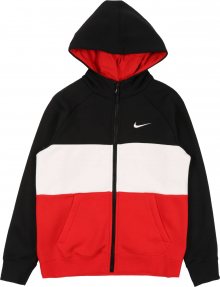 Nike Sportswear Přechodná bunda bílá / červená / černá