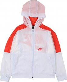 Nike Sportswear Přechodná bunda bílá / červená