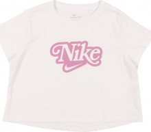 Nike Sportswear Tričko bílá / pink