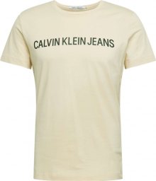 Calvin Klein Jeans Tričko krémová / černá