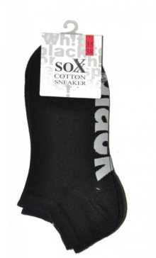 WiK Sneaker Sox Cotton art.36345 Kotníkové ponožky 35-38 black