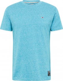 Tommy Jeans Tričko aqua modrá