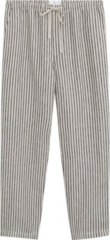 MANGO Kalhoty krémová / světle šedá