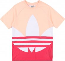 ADIDAS ORIGINALS Tričko \'Big Trefoil\' bílá / pastelově růžová / pink