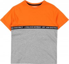 STACCATO Tričko oranžová / šedá