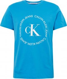 Calvin Klein Jeans Tričko modrá / bílá