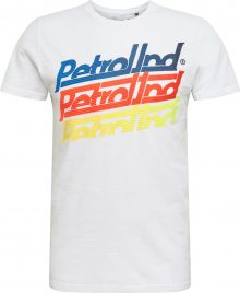 Petrol Industries Tričko žlutá / bílá / modrá / oranžová