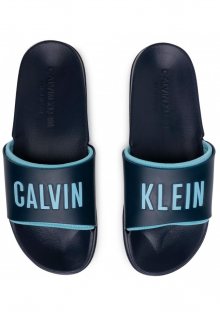 Pánské pantofle Calvin Klein KM0KM00495 43/44 Tm. modrá